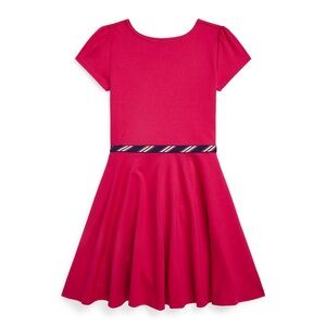 POLO Ralph Lauren Girls Ponte Dress in Magenta
